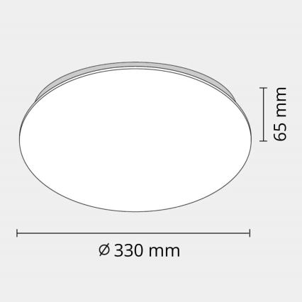 LED Badkamer plafondlamp ADAR LED/17W/230V IP44 4000K
