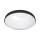 LED Badkamer plafondlamp CIRCLE LED/12W/230V 4000K diameter 25 cm IP44 zwart