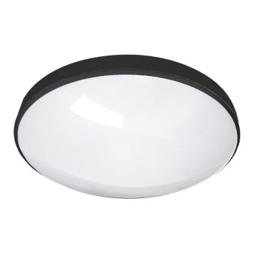 LED Badkamer plafondlamp CIRCLE LED/24W/230V 4000K diameter 37 cm IP44 zwart