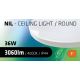 LED Badkamer plafondlamp CIRCLE LED/36W/230V 4000K diameter 45 cm IP44 wit
