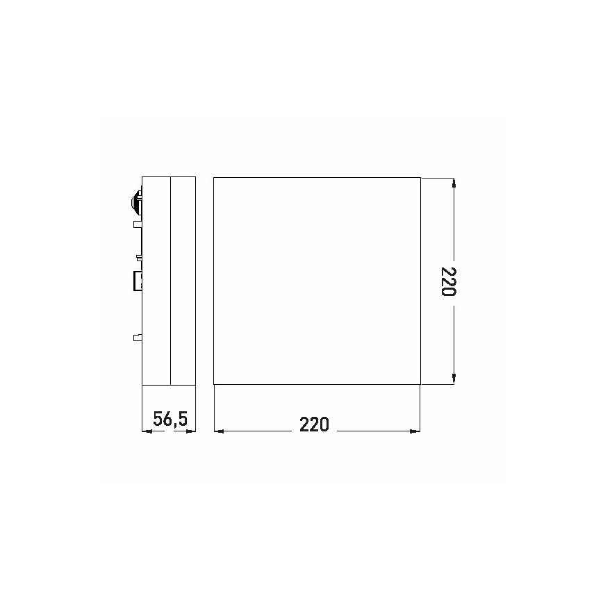 LED Badkamer plafondlamp LED/12W/230V 3000/4000/6000K 22x22 cm IP44