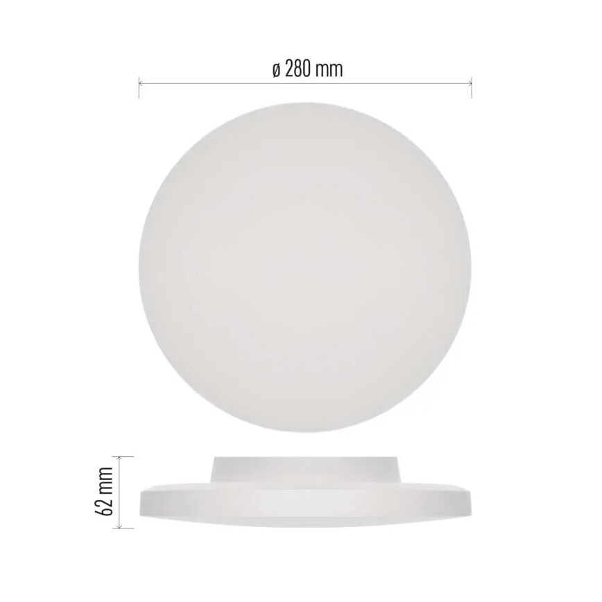 LED Badkamer plafondlamp LED/15W/230V 3000/4000/5700K IP55 wit