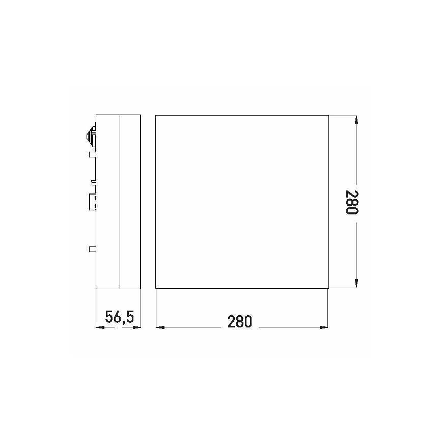 LED Badkamer plafondlamp LED/18W/230V 3000/4000/6000K 28x28 cm IP44
