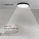 LED Badkamer plafondlamp LED/18W/230V 3000K IP44 zwart