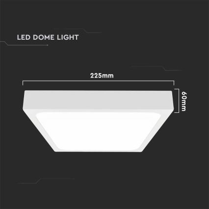 LED Badkamer plafondlamp LED/18W/230V 6500K IP44 wit