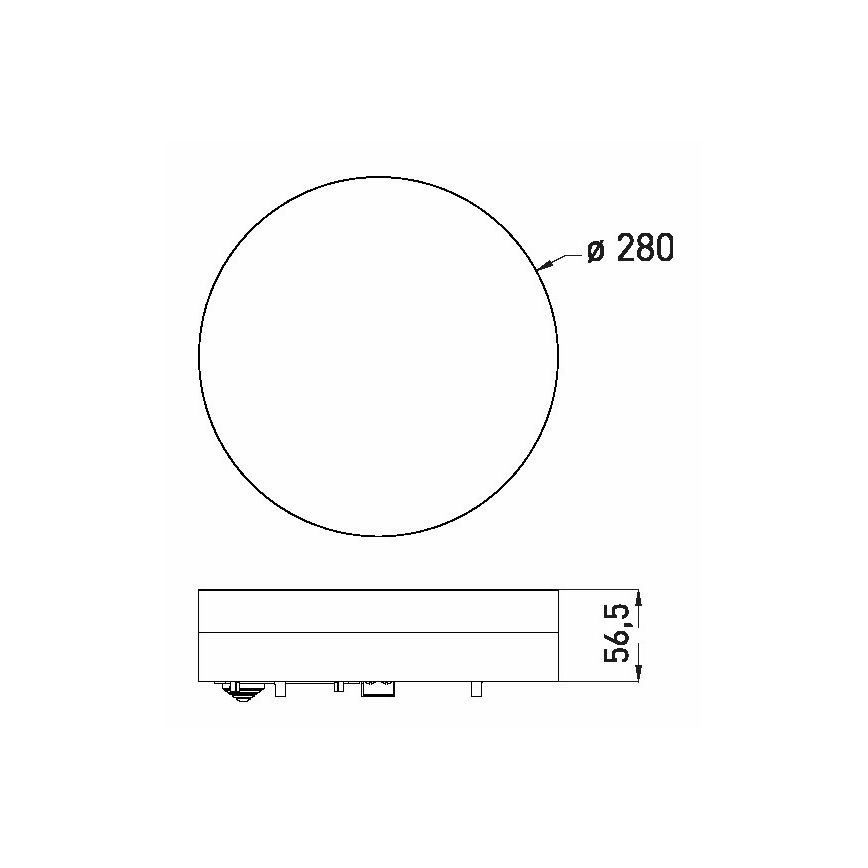LED Badkamer plafondlamp LED/24W/230V 3000/4000/6000K diameter 28 cm IP44