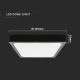 LED Badkamer plafondlamp LED/24W/230V 3000K IP44 zwart