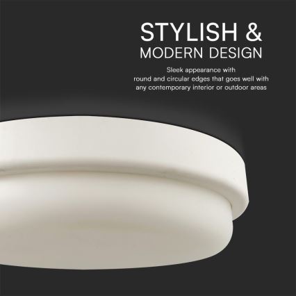 LED Badkamer plafondlamp LED/24W/230V 4000K IP54 diameter 24 cm