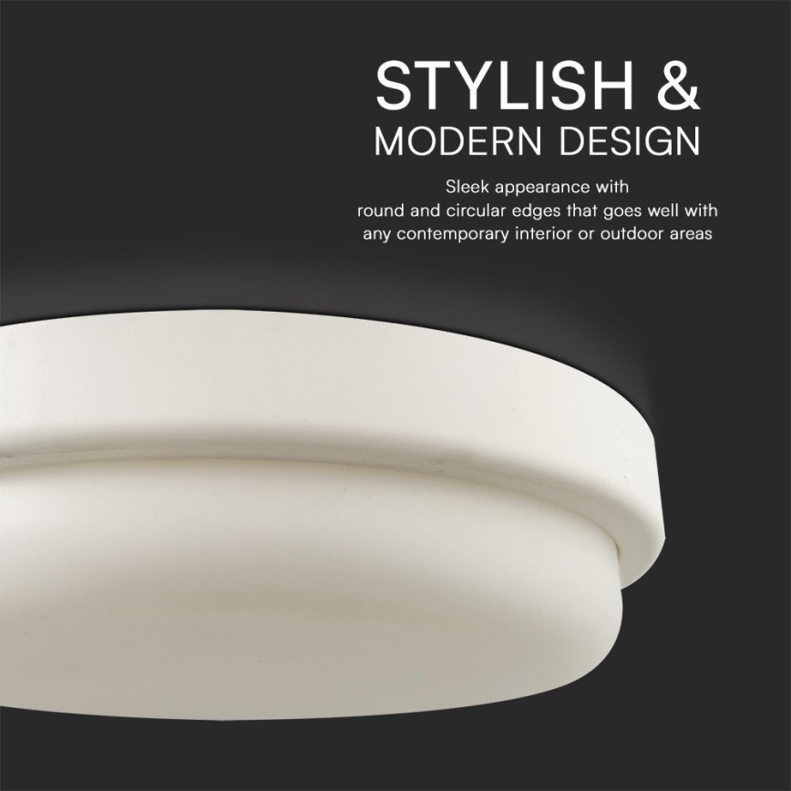 LED Badkamer plafondlamp LED/24W/230V 4000K IP54 diameter 24 cm