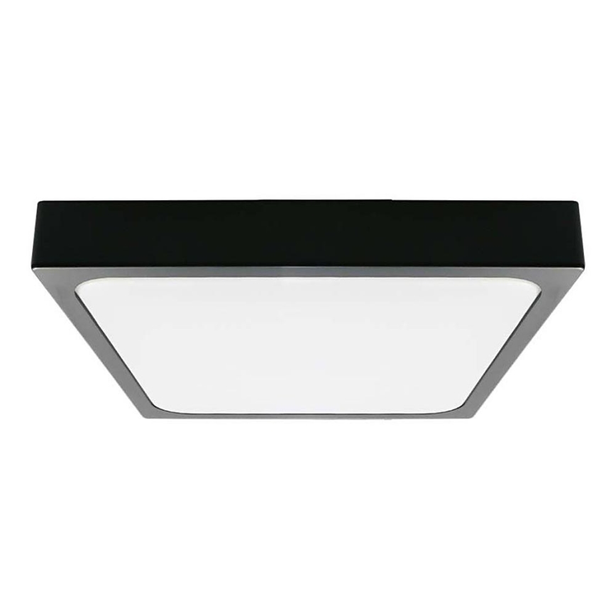 LED Badkamer plafondlamp LED/30W/230V 3000K IP44 42x42 cm zwart