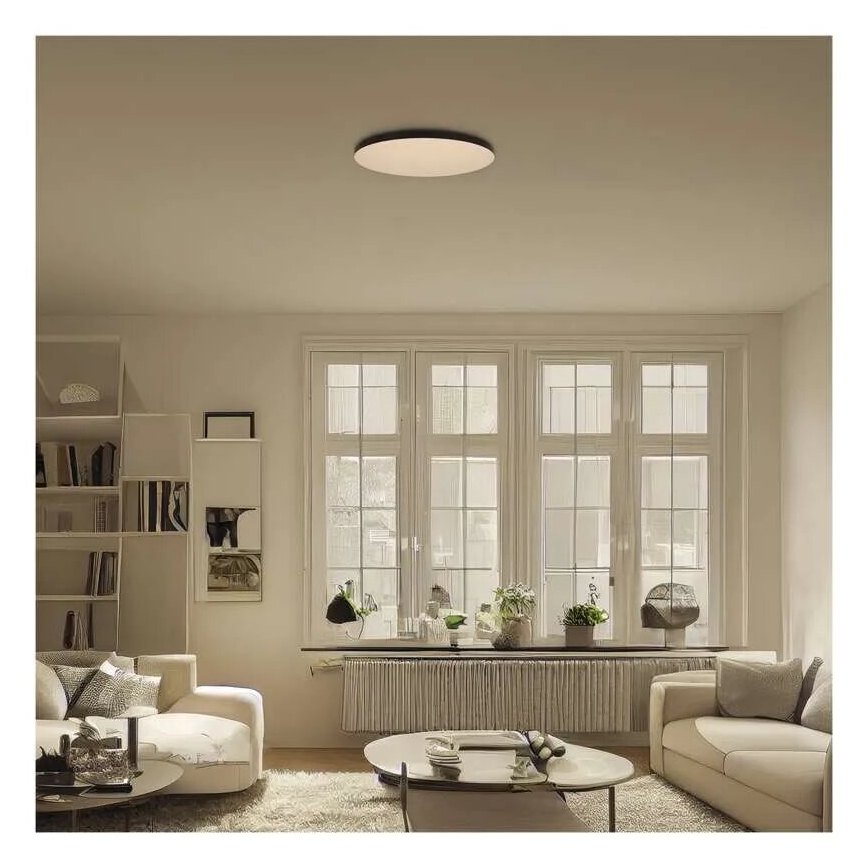 LED Badkamer plafondlamp LED/32W/230V 3000/4000/5700K IP55 zwart