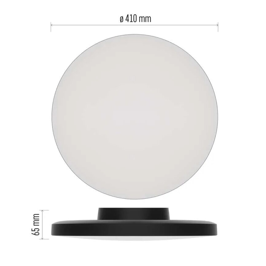 LED Badkamer plafondlamp LED/32W/230V 3000/4000/5700K IP55 zwart