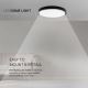 LED Badkamer plafondlamp LED/36W/230V 3000K IP44 zwart