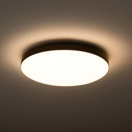 LED Badkamer plafondlamp MAYA LED/15W/230V diameter 33 cm IP44 zwart