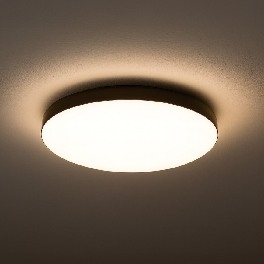 LED Badkamer plafondlamp MAYA LED/15W/230V diameter 33 cm IP44 zwart
