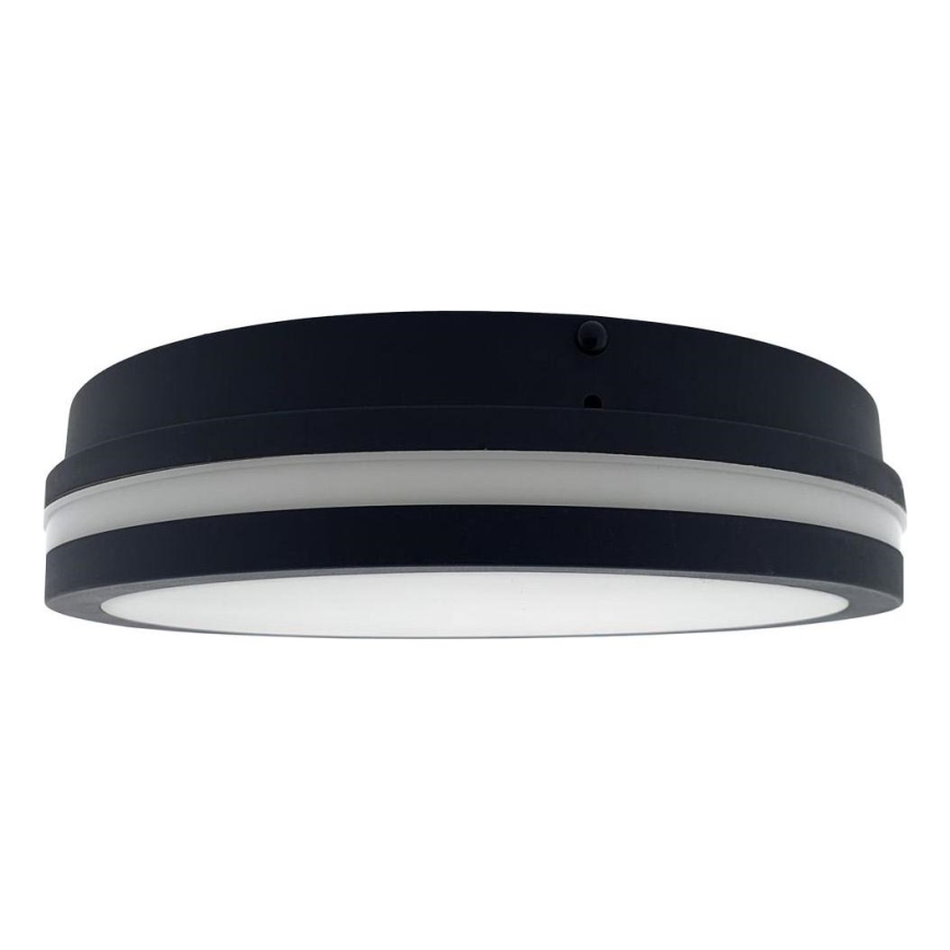 LED Badkamer plafondlamp met sensor ELLÉ LED/24W/230V 3000/4000/6500K diameter 26 cm IP54 antraciet
