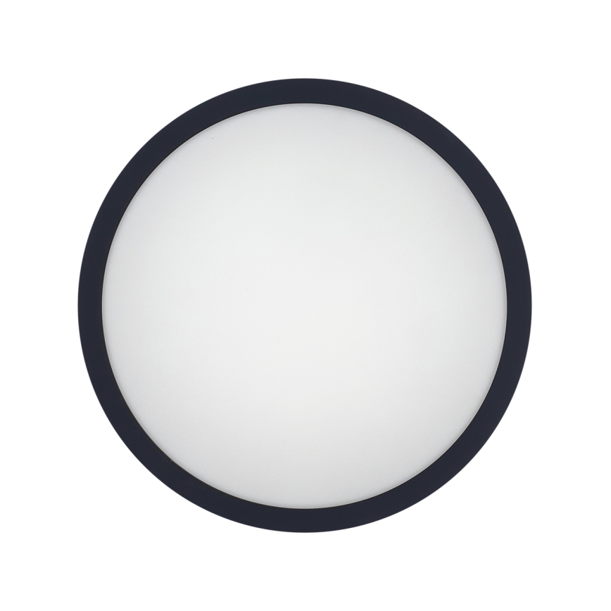 LED Badkamer plafondlamp met sensor ELLÉ LED/24W/230V 3000/4000/6500K diameter 26 cm IP54 antraciet