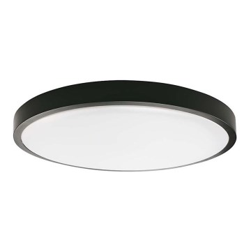LED Badkamer plafondlamp met sensor LED/18W/230V 4000K IP44 diameter 22,5 cm zwart
