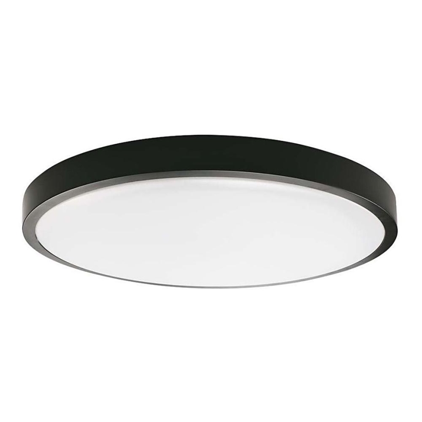 LED Badkamer plafondlamp met sensor LED/18W/230V 4000K IP44 diameter 22,5 cm zwart