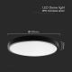 LED Badkamer plafondlamp met sensor LED/18W/230V 4000K IP44 zwart + afstandsbediening