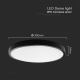 LED Badkamer plafondlamp met sensor LED/24W/230V 4000K IP44 zwart + afstandsbediening