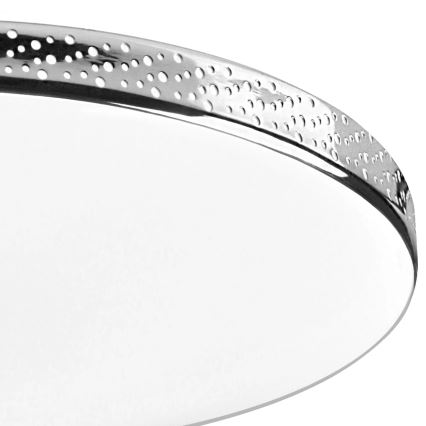LED Badkamer plafondlamp MOON LED/18W/230V glanzend chroom IP44