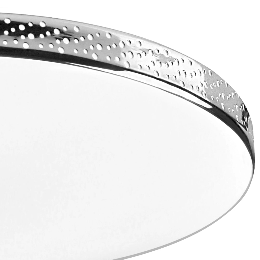 LED Badkamer plafondlamp MOON LED/18W/230V glanzend chroom IP44