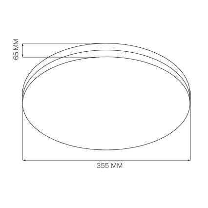 LED Badkamer plafondlamp MOON LED/18W/230V glanzend chroom IP44