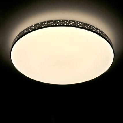 LED Badkamer plafondlamp MOON LED/18W/230V zwart IP44