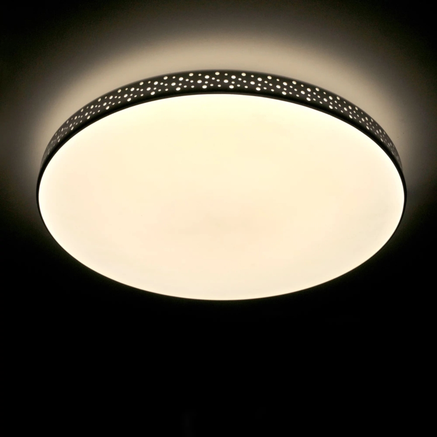 LED Badkamer plafondlamp MOON LED/18W/230V zwart IP44