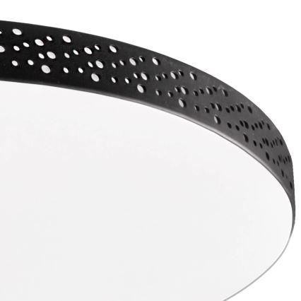 LED Badkamer plafondlamp MOON LED/18W/230V zwart IP44