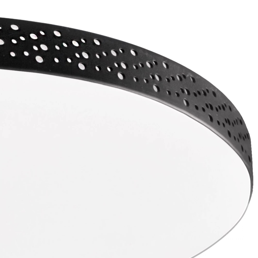LED Badkamer plafondlamp MOON LED/18W/230V zwart IP44
