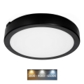 LED Badkamer plafondlamp NAIROS LED/24W/230V 3000/4000/6500K IP65 diameter 30 cm zwart