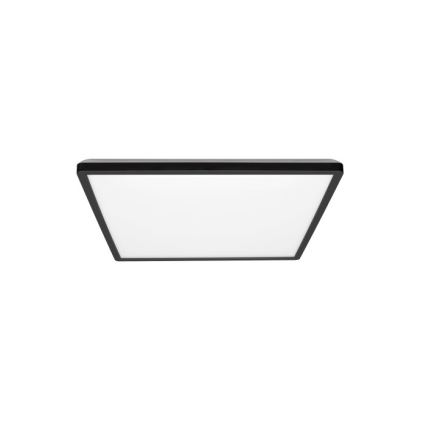 LED Badkamer plafondlamp NIVERA LED/12W/230V IP54 3000/4000/6000K 22,5x22,5 cm zwart