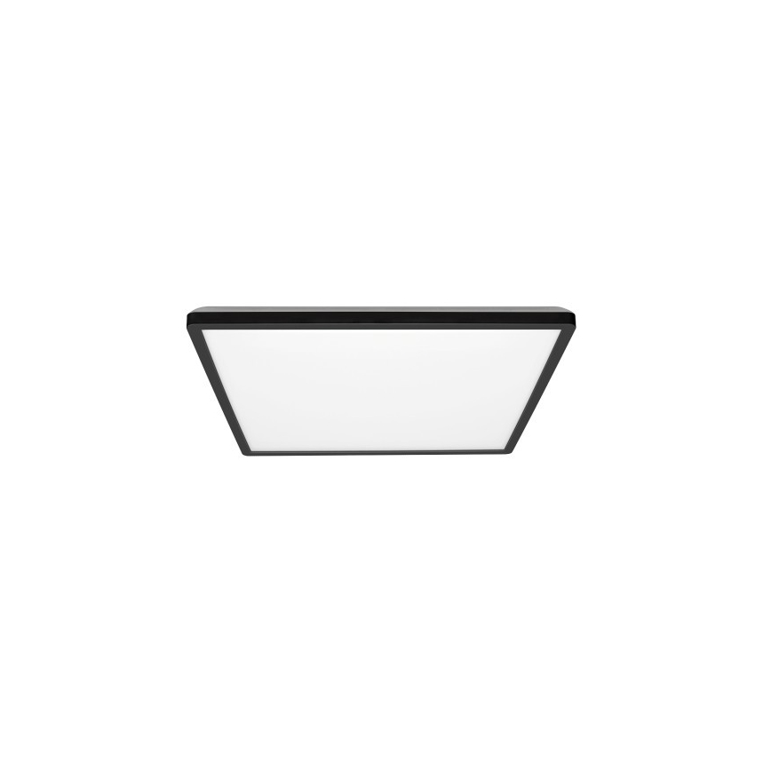 LED Badkamer plafondlamp NIVERA LED/12W/230V IP54 3000/4000/6000K 22,5x22,5 cm zwart