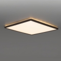 LED Badkamer plafondlamp NIVERA LED/18W/230V IP54 3000/4000/6000K 30x30 cm zwart