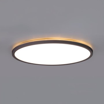 LED Badkamer plafondlamp NIVERA LED/18W/230V IP54 3000/4000/6000K diameter 30 cm zwart
