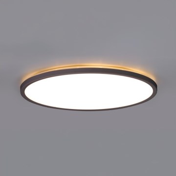 LED Badkamer plafondlamp NIVERA LED/24W/230V IP54 3000/4000/6000K diameter 30 cm zwart