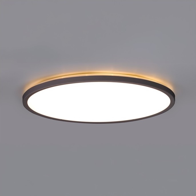 LED Badkamer plafondlamp NIVERA LED/24W/230V IP54 3000/4000/6000K diameter 30 cm zwart