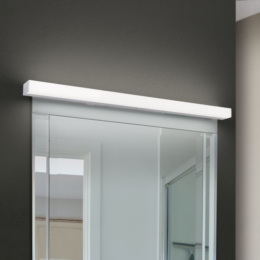 LED Badkamer spiegelverlichting HORIZON LED/18W/230V 3000/4000K 90 cm IP44 zilver