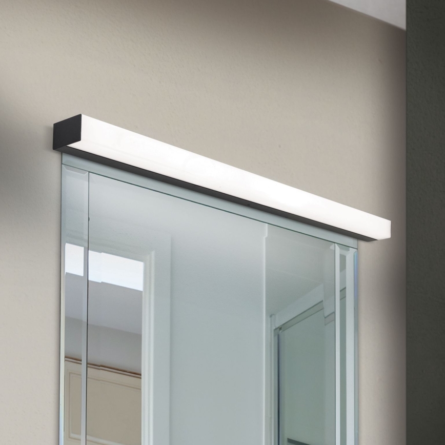 LED Badkamer spiegelverlichting HORIZON LED/18W/230V 3000/4000K 90 cm IP44 zwart