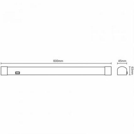 LED Badkamer spiegelverlichting LED/15W/230V 4000K IP44