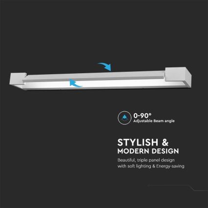 LED Badkamer spiegelverlichting LED/16W/230V 3000K IP44 60 cm wit