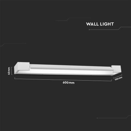 LED Badkamer spiegelverlichting LED/16W/230V 3000K IP44 60 cm wit