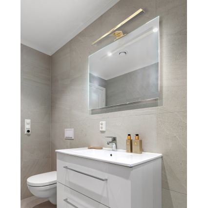 LED Badkamer spiegelverlichting LED/8W/230V 4000K 50 cm IP44 goud