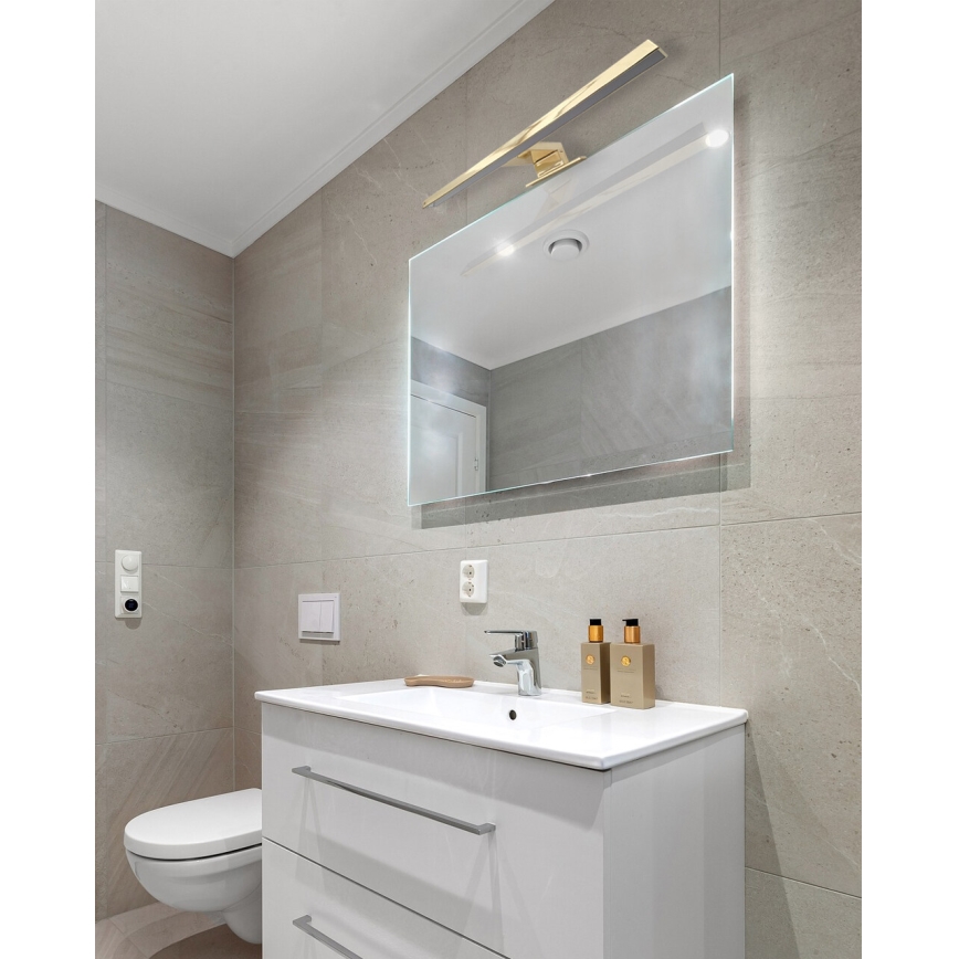 LED Badkamer spiegelverlichting LED/8W/230V 4000K 50 cm IP44 goud