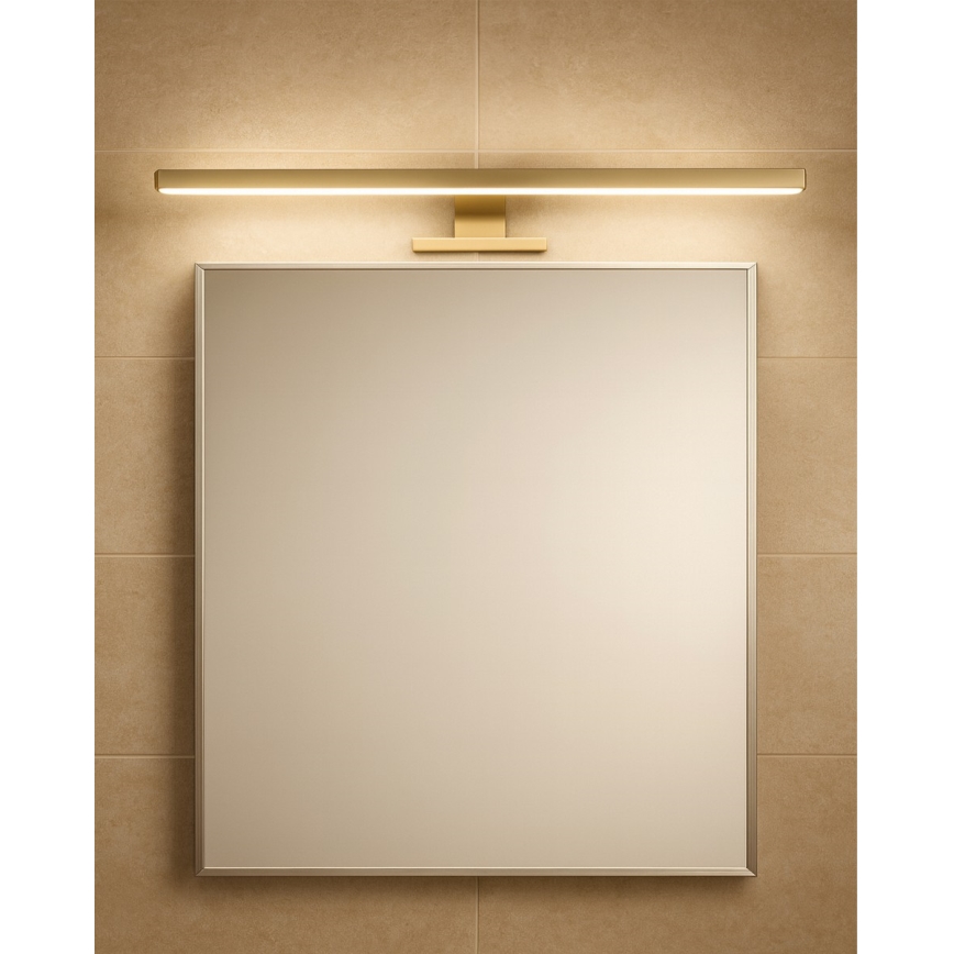 LED Badkamer spiegelverlichting LED/8W/230V 4000K 50 cm IP44 mat goud