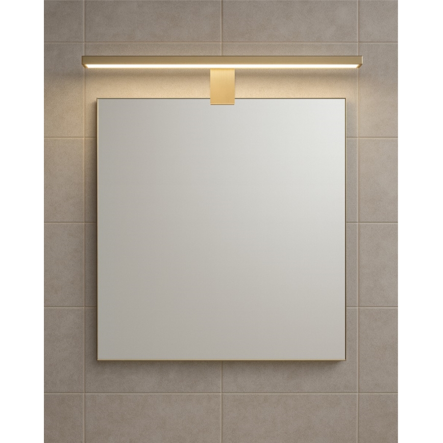 LED Badkamer spiegelverlichting LED/8W/230V 4000K 50 cm IP44 mat goud