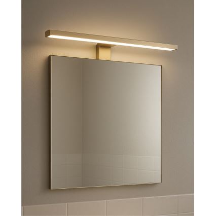 LED Badkamer spiegelverlichting LED/8W/230V 4000K 50 cm IP44 mat goud