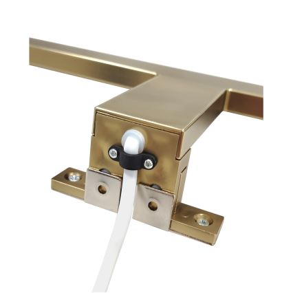 LED Badkamer spiegelverlichting LED/8W/230V 4000K 50 cm IP44 mat goud